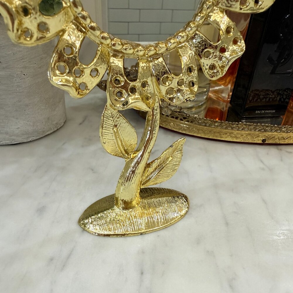 🍓Reserved 🍓1970's Flower Earring Holder with Mirror - Picture 6 of 10